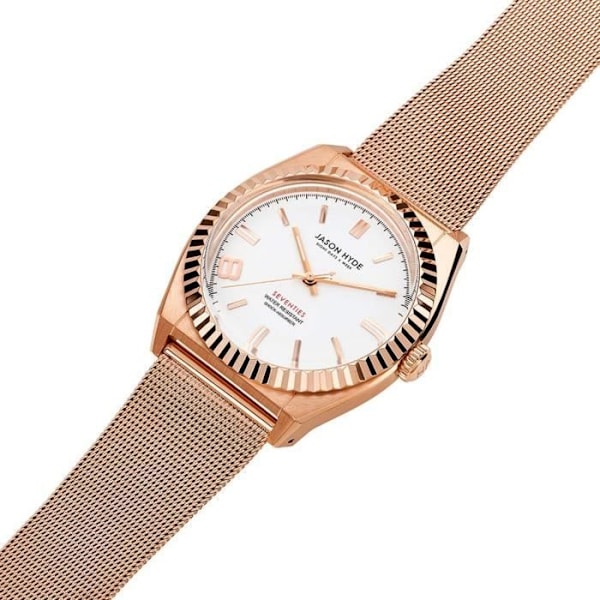 Jason Hyde Eight Analog Quartz Damklocka med armband i rostfritt stål JH20016 6298