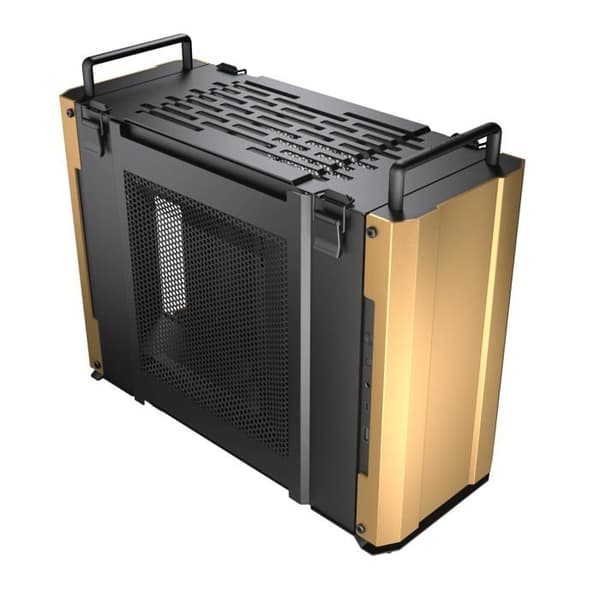 PC Gaming Case - Cougar Gaming - DUST2 DESERT SAND - Mini Case - Pro-cooling - Uafhængige ventilationszoner