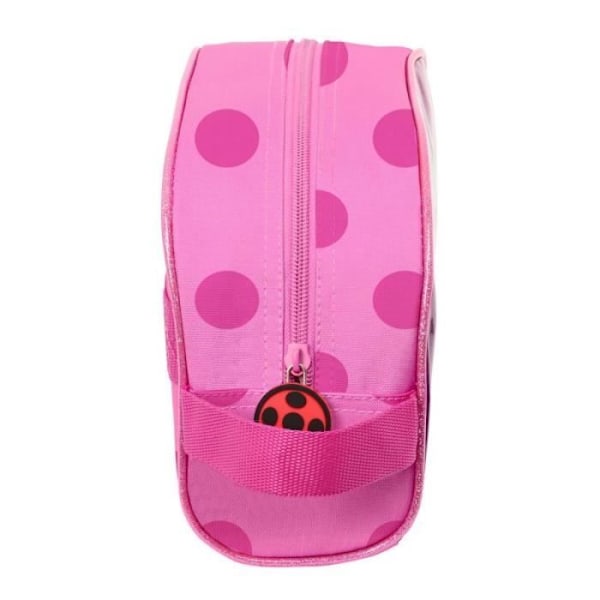 Toilettaske - Lady Bug - Fuchsia - 26 x 16 x 9 cm - 300D Polyester - Blød Fuchsia