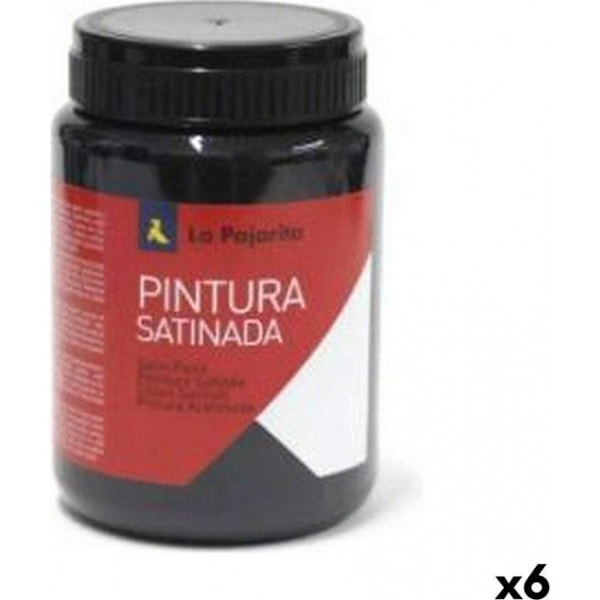 NC Gouache La Pajarita L-22 Musta Satinointi Koulu (35 Ml) (6 Yksikköä)