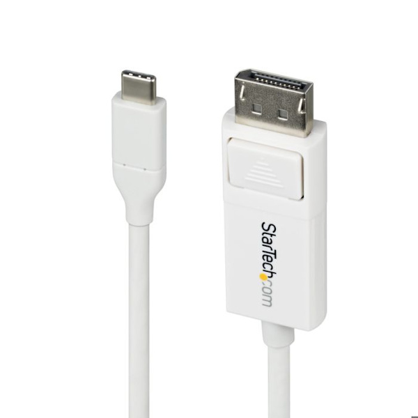 Videokabel - STARTECH - USB-C til DisplayPort - 4K 60Hz - 2m - Hvid