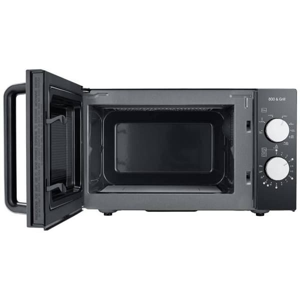 Severin MW 7762 Mikrobølgeovn sort, rustfrit stål 800 W grillfunktion
