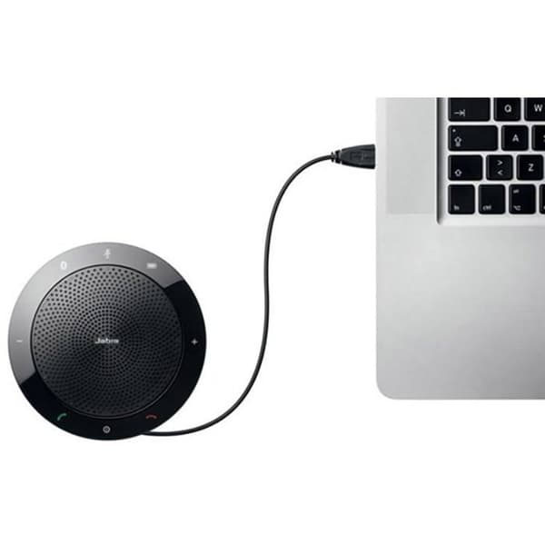 Bærbar højttaler - JABRA - Speak 510+ - Bluetooth 3.0 - Grå - Batterilevetid 15 timer Sort