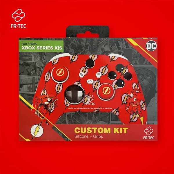 Fr-tec videopelitarvikepaketti Xbox One -ohjain DC CUSTOMKIT FLASH Multicolor