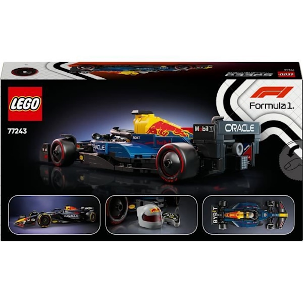LEGO® Speed Champions 77243 F1® auto Oracle Red Bull Racing RB20 - Rakennussarja, jota suositellaan 10-vuotiaille ja sitä vanhemmille.