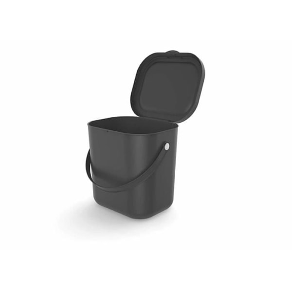 Affaldscontainer i plast Rotho Albula 6L grå Grå