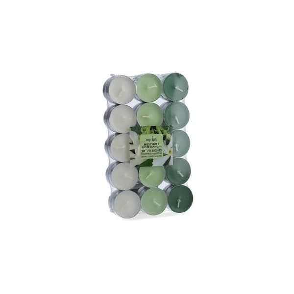Bougies Duftende Musk-Hvide Blomster 30 Uni. Magic Light Vit
