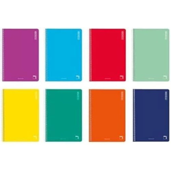 Notebook - PACSA - Basic Multicolor - 80 paneler - A4-format - 10 enheder Varierande