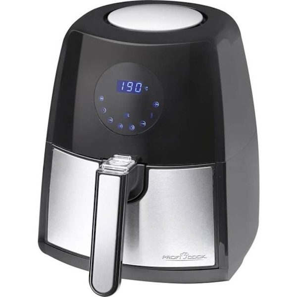 Friture med varmluft ProfiCook PC-FR 1147 H - 2,5 L - Sort - Rustfrit stål - 1500 W - Variabel temperatur Sort, Rustfrit stål