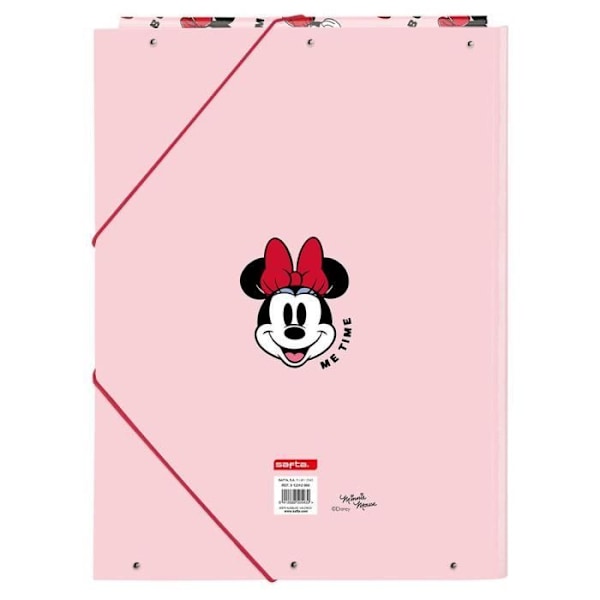 Mapp - Minnie Mouse - Eget tid - Rosa - A4 - Hård pärm Rosa