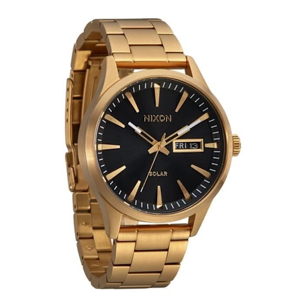 Ur - Nixon - Sentry Solar - Rustfrit stål - Vandtæthed 10 ATM - Farve All gold/black Helt guld/svart
