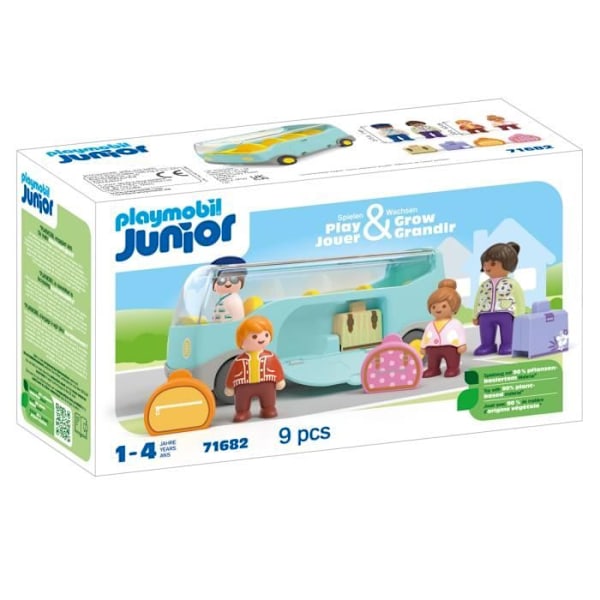PLAYMOBIL Junior 71682 Resebuss, Från 12 månader Flerfärgad