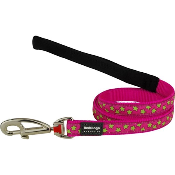 Hihna Mukavuus - Red Dingo - F7998 - Nylon - 1,20 m - Vaaleanpunainen vihreillä tähdillä Lyserød