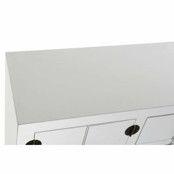 DKD kodinsisustuskonsoli valkoinen hopea kuusi MDF (63 x 26 x 83 cm) - 8424001700790