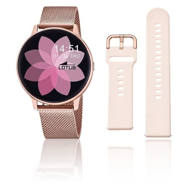 Smartwatch - Lotus - LOTUS WATCH - Pink - Battery life 7 days - Heart rate sensor
