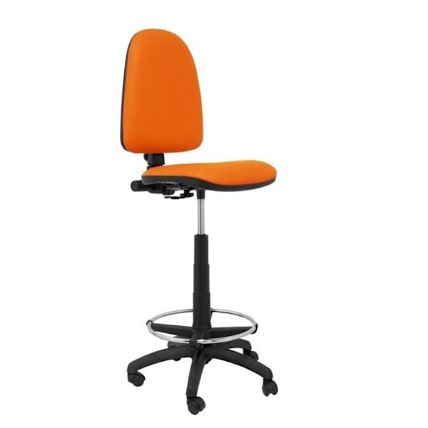 Taburet - PIQUERAS Y CRESPO - Ayna - Ergonomisk - Højdejusterbar - Fodstøtte ring Orange