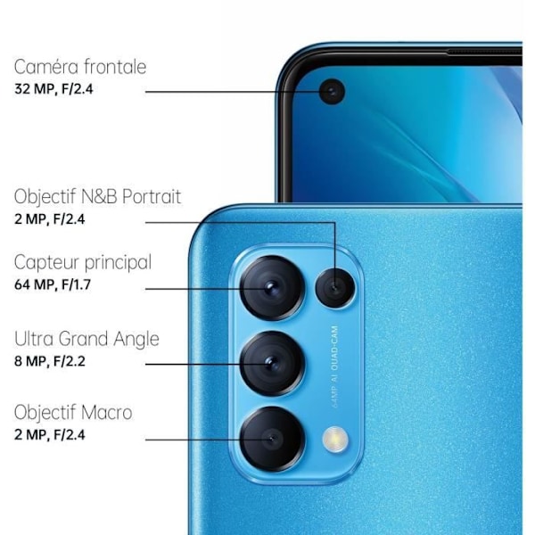 OPPO Find X3 Lite 5G 128GB Blå Blå
