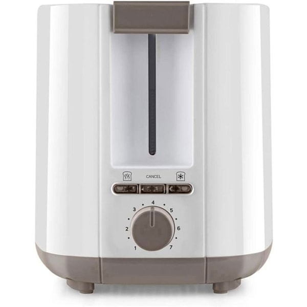 TAURUS My Toast II brödrost - Vit - 2 platser - 750W - Avfrostningsfunktion Vit