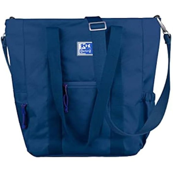 Oxford B-Trendy Unisex rygsæk - Sort - Genbrugsplastik - Studenterdesign - Tidløst design Svart, Marinblå, Bourgogne, Vatten,