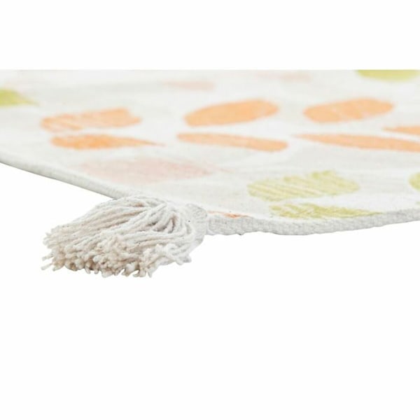 Växtbladsmatta DKD Home Decor beige/flerfärgad
