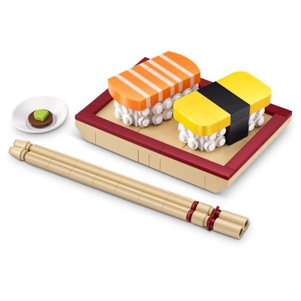 Bygge sæt - ZURU - Snack - 200 dele max - 6 snacks - Burger, is eller sushi Flerfärgad