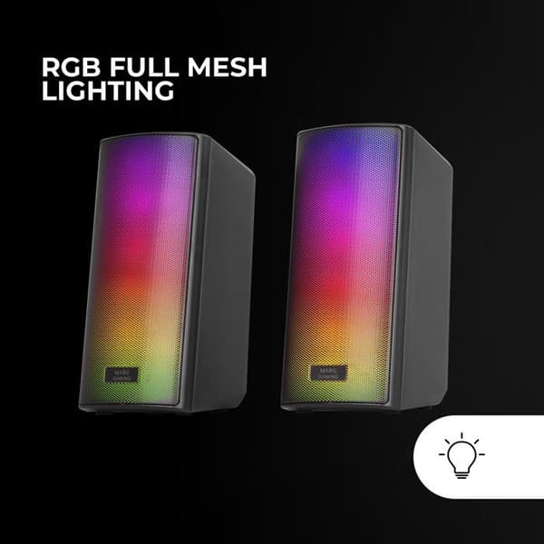 Bluetooth højttaler - Mars Gaming - MSRGB2 - 15W - Bluetooth 5.3 - RGB Full Mesh