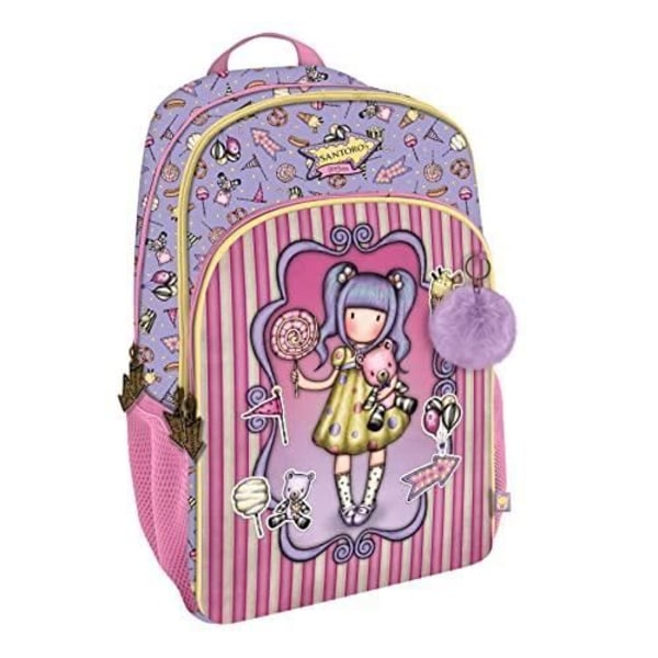 Santoro 1110GJ06 Gorjuss Fairground Ryggsäck 3 dragkedjor 29 x 45 x 17 cm, Rosa, One Size