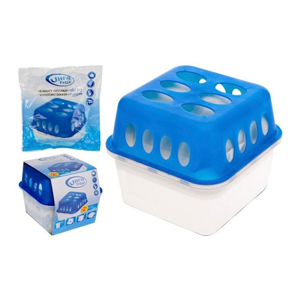 Avfuktare - Ej specificerad - Ej specificerad - Blå - 2 refills à 350g - 14x14x10 cm