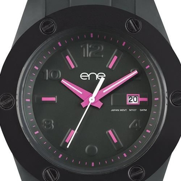 EneWatch dameur UE72579 - Grå silikonerem - Analog Quartz