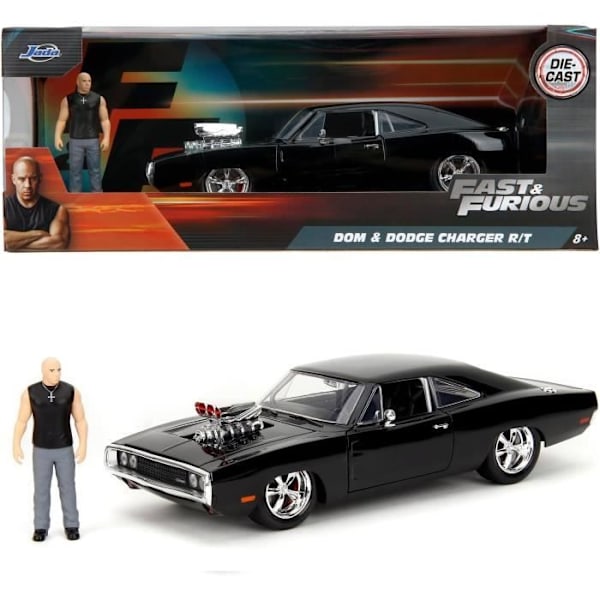 Miniature bil - JADA - Dodge Charger 1970 - 19 cm - Figurine af Dom - Skala 1:24