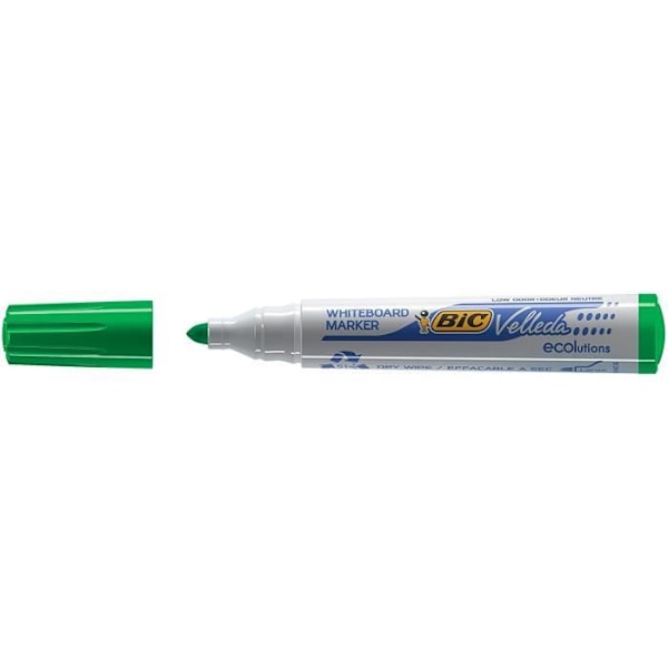BIC® - Velleda® slettebar markørboks BIC® Velleda® 1701 ECOlutions® x 12 - Grøn blæk Grön