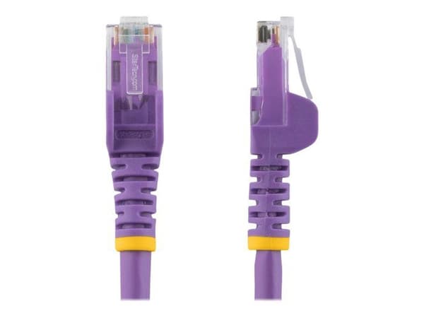 STARTECH.COM Cat6 UTP netværkskabel uden krog - RJ45 anti-træk Ethernet-kabel - patch kabel - 3 m - Lilla