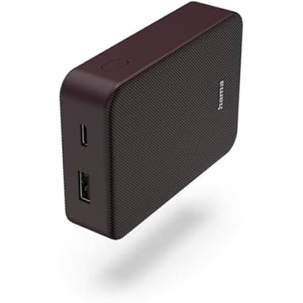 Hama Power Pack 10000 mAh telefonoplader - USB A/C - Let og kompakt