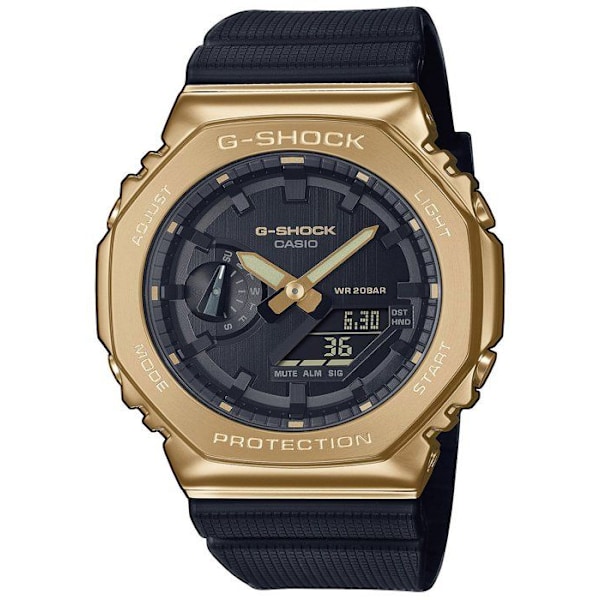 Armbåndsur - CASIO - G-SHOCK Mod.GM-2100G-1A9ER - 20 ATM vandmodstand - Kvarts - 44,5 mm Svart