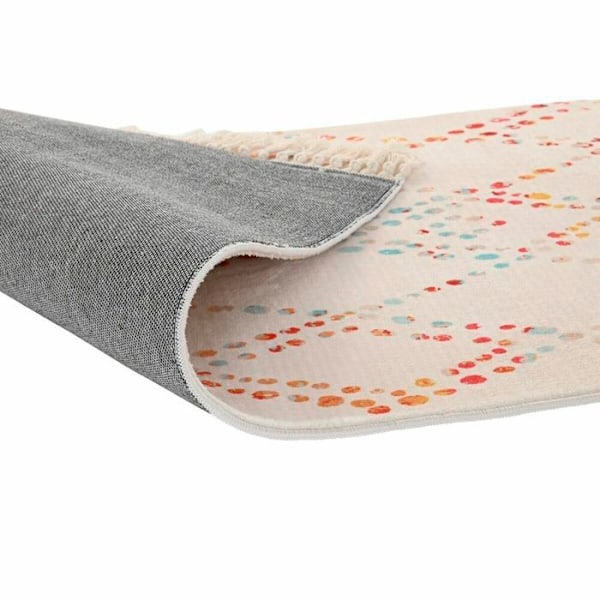 Polyesterimatto DKD Home Decor Timantit Flerfärgad