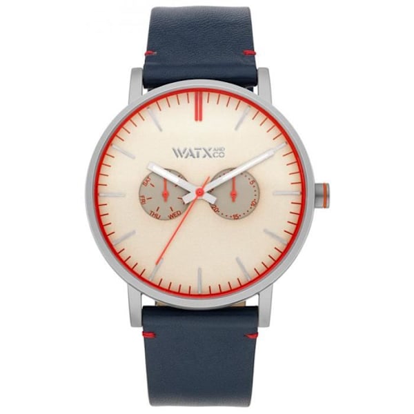Dameur - WATX&COLORS - TERRESTRE WXCA2711 - Læder - Kvarts - Analogisk Blå, rosa, grå