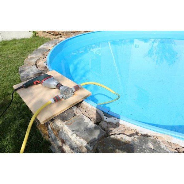 wolfcraft - Metalkasse pumpe til boremaskine - Effekt 3000 l/h - ref. 2200000 Silver