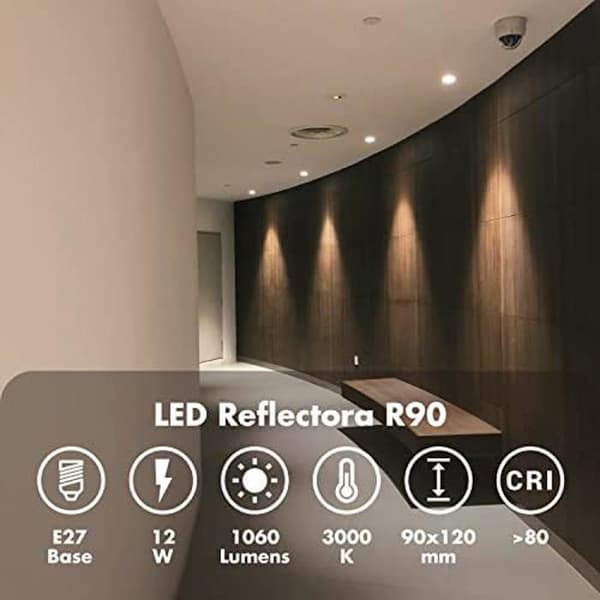 LED-lamppu - SILVER ELECTRONICS - 999007 - E27 - 12W - 3000K - Luokka A+