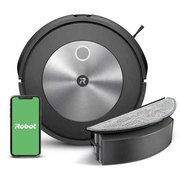 Robotstøvsuger - IROBOT - Roomba Combo j5 - 2 i 1 - Navigation PrecisionVision - Kapacitet 0,389L Anthracit