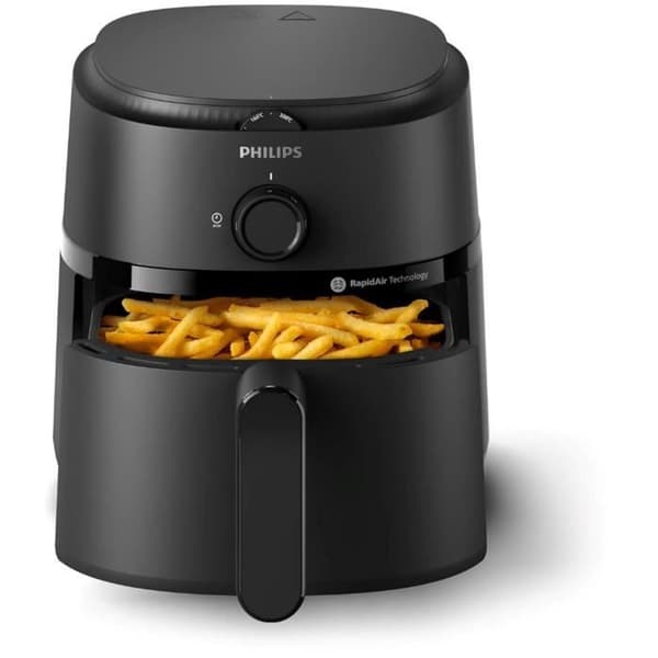 Fritøjs uden olie - PHILIPS - NA120/00 - Airfryer Serie 1000 4.2L - 12 tilberedningsmetoder - 1500W - Sort Sort