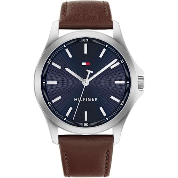 Ur - Stål, Brun Læder - Tommy Hilfiger - 1710669