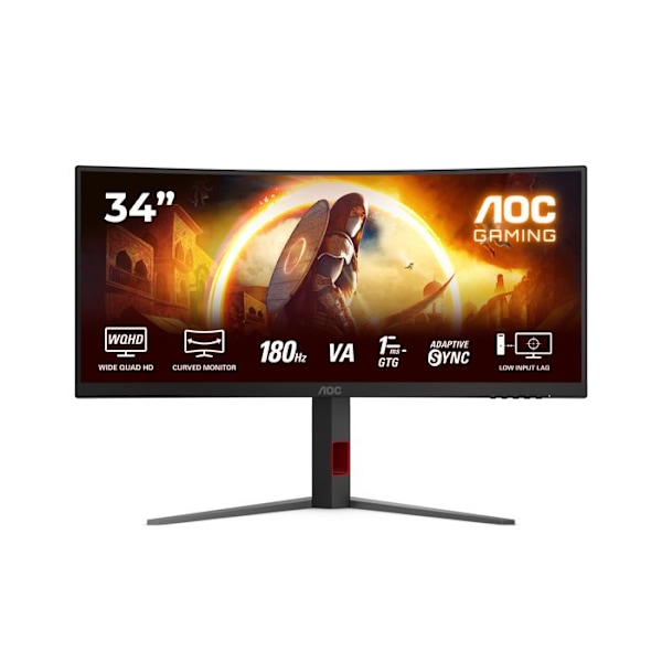 AOC CU34G4 musta, Punainen