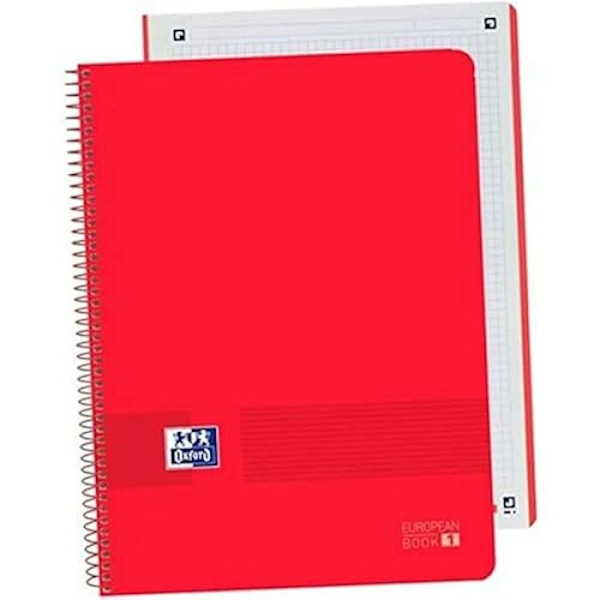 Oxford Live&Go Notebook Red A4 5 Units Röd