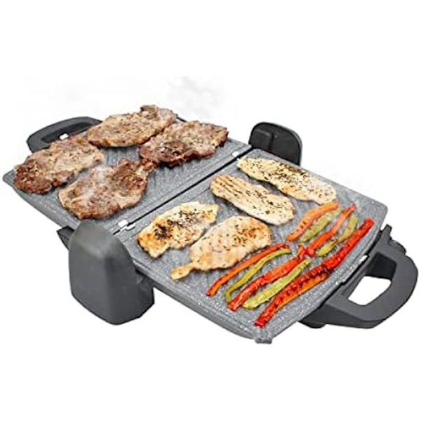 Elektrisk grill - TM ELECTRON - Model N/C - 1800 W - Aftagelige plader - Overflade 1430 cm²