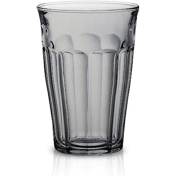 Set med 4 Duralex Picardie glas 36 ml - Flerfärgat - Platt glas - Tål diskmaskin mångfärgad