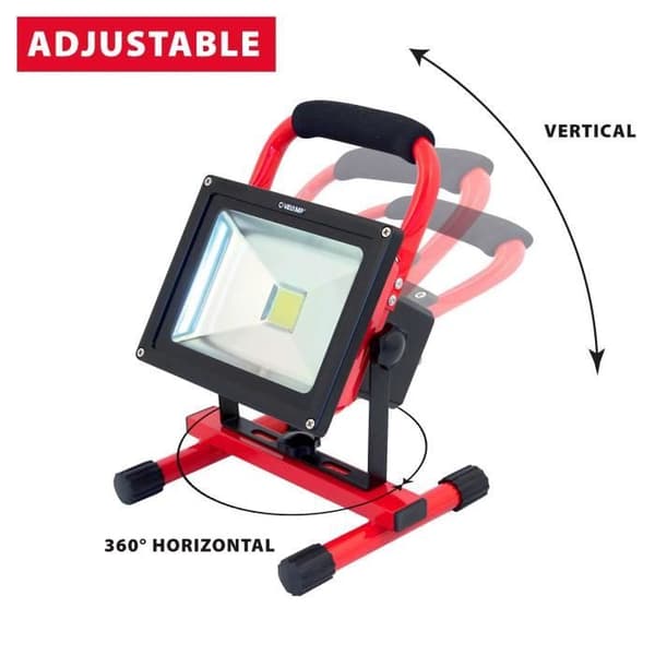 CYCLOP: arbejdslampe LED COB 20W, genopladelig