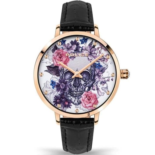 Dameur - Police - PL16032MSR-01 - Læder - Rustfrit stål - 36MM
