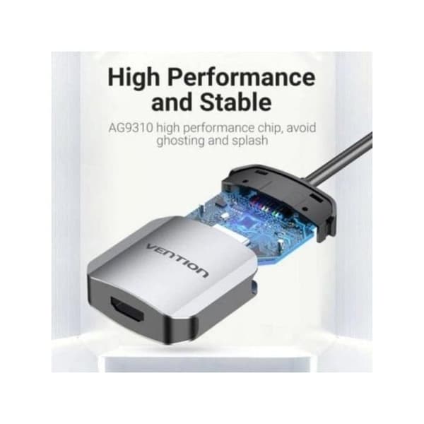 USB-C til HDMI-converter - VENTION - TDEHB - 4K ved 30 Hz - 0,15 m - Sølv