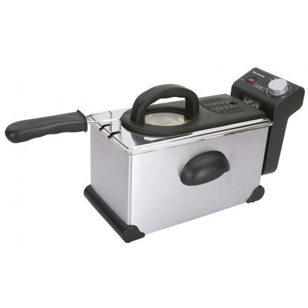 Fritøse - Mx Onda - MX-FR2127 - 3 L - Sort - Rustfrit stål - 2300 W Svart, rostfritt stål