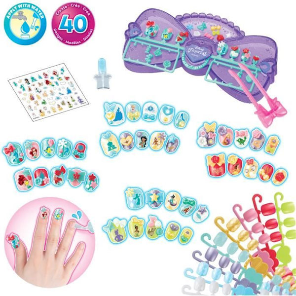Disney Princess Manikyrset - AQUABEADS - 35071 Flerfärgad